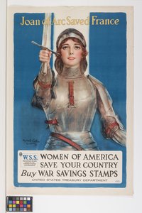Johanna von Orleans rettete Frankreich FRAUEN VON AMERIKA RETTET EUER LAND Kauft KRIEGSSPARENMARKEN von William Haskell Coffin