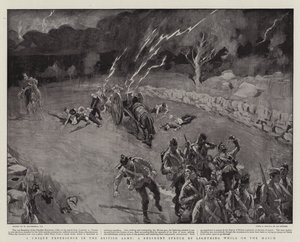 Ein einzigartiges Erlebnis in der britischen Armee, ein Regiment vom Blitz getroffen während des Marsches von William Hatherell