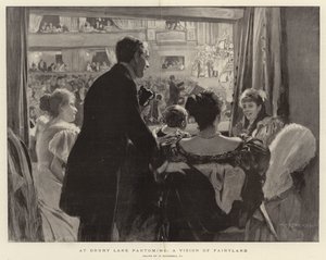Im Drury Lane Pantomime, eine Vision des Märchenlandes von William Hatherell