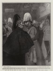 Der Besuch des Prinzen von Wales in Berlin, die Begrüßung des Kaisers am Lehrter Bahnhof von William Hatherell