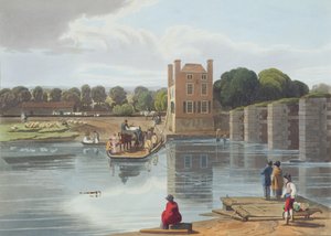 Datchet Fähre, in der Nähe von Windsor, graviert von Robert Havell dem Jüngeren, veröffentlicht 1818 von William Havell