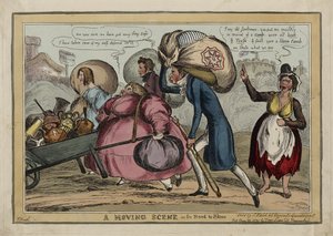 Eine bewegende Szene auf dem Weg nach Slane von William Heath