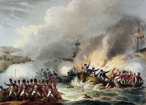 Landung der britischen Truppen in Ägypten, März 1801, aus 