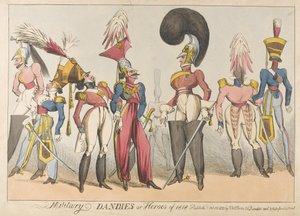 Militärische Dandies oder Helden von 1818, 1818 von William Heath