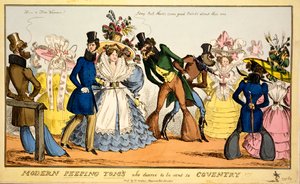 Moderne Peeping Toms, die es verdienen, nach Coventry geschickt zu werden, ca. 1829