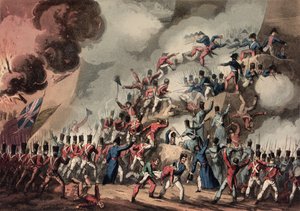 Sturm auf St. Sebastian, 31. August 1813, graviert von Thomas Sutherland
