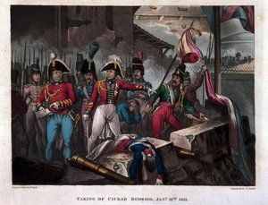 Einnahme von Ciudad Rodrigo am 19. Januar 1812, veröffentlicht 1818 von William Heath
