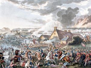 Die Schlacht von Waterloo, Illustration zu einem erzählenden Gedicht von Dr. Syntax, veröffentlicht 1818