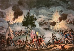 Der Ausfall aus Bayonne, um drei Uhr morgens, am 14. April 1814, graviert von Thomas Sutherland
