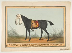 Zu verkaufen mit allen Verpflichtungen - Das berühmte Rennpferd Woolsack