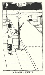 Eine schüchterne Hommage (Litho) von William Heath Robinson