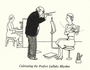 Perfekter Wiegenlied-Rhythmus (Lithografie) von William Heath Robinson