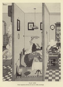 Flaches Leben, einige geniale Geräte für kalte Morgen von William Heath Robinson