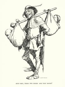 Guter Mann, sind diese beiden Mädchen Jungfrauen? von William Heath Robinson