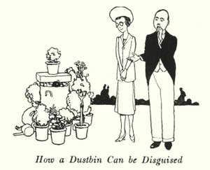 Wie ein Mülleimer getarnt werden kann von William Heath Robinson