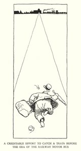 Illustration für Railway Ribaldry von W Heath Robinson von William Heath Robinson