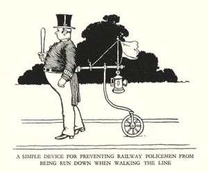 Illustration für Railway Ribaldry von W Heath Robinson