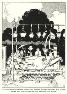 Illustration für Railway Ribaldry von W Heath Robinson von William Heath Robinson
