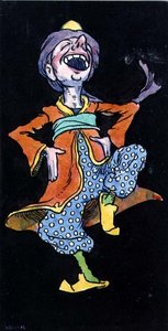 Lachender Mann in türkischer Tracht von William Heath Robinson