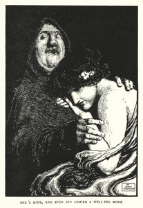 Sie ist freundlich und bewunderte immer einen gut genährten Mönch von William Heath Robinson