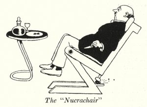 Der "Nucrachair" (Lithografie) von William Heath Robinson