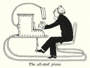 Das Ganzstahl-Klavier von William Heath Robinson