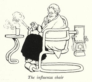 Der Grippestuhl von William Heath Robinson