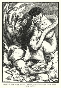 Sie formen Kopf, Füße, Klauen zu den bereits gezeugten und gezeugten Anzügen von William Heath Robinson