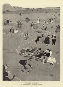 Schildkrötenrennen, ein Zeitvertreib für friedlich Gesinnte von William Heath Robinson