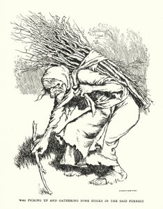 Sammelte einige Stöcke im besagten Wald von William Heath Robinson