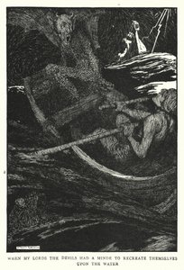 Als meine Herren die Teufel Lust hatten, sich auf dem Wasser zu vergnügen von William Heath Robinson