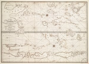 Eine neue Karte der östlichen Meerenge nach China von William Heather