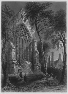 Youghall Abbey, die Residenz von Sir Walter Raleigh von William Henry (after) Bartlett