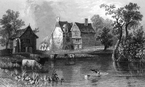 Beleigh Abbey, bei Maldon, Essex, graviert von Charles Mottram, 1832