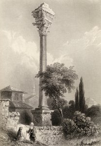 Säule des Marcian, Istanbul, Türkei, graviert von H. Adlard