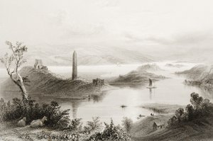 Devenish Island, County Fermanagh, Irland, aus 