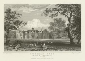 Gosfield Hall, der Sitz von E.G. Barnard, Esquire, Essex von William Henry Bartlett