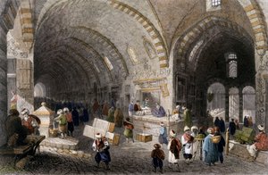 Große Allee im Tchartchi, 1850 von William Henry Bartlett