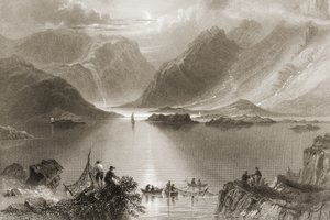 Killary Harbour, County Mayo, Irland, aus 