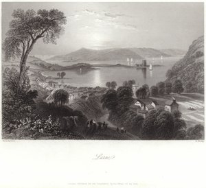 Larne in County Antrim von William Henry Bartlett