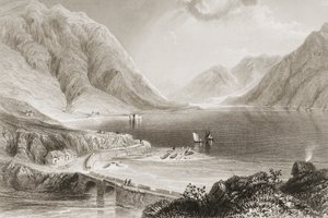 Leenane, Connemara, County Galway, Irland, aus 