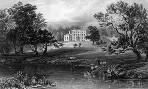 Mistley Hall, Essex, graviert von John Carr Armytage, 1832 von William Henry Bartlett