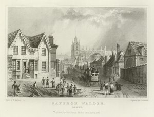 Saffron Walden, Essex von William Henry Bartlett