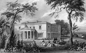 Stisted Hall, bei Braintree, Essex, graviert von John Carr Armytage, 1832 von William Henry Bartlett