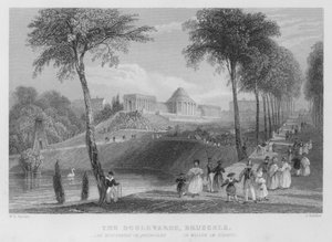 Die Boulevards, Brüssel (Stich)