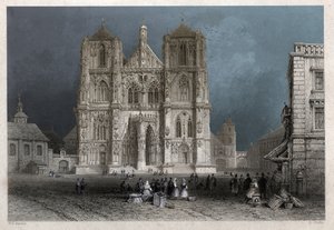 Der Dom von St. Peter in Regensburg (Stich) von William Henry Bartlett
