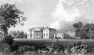 Thorndon Hall, Essex, graviert von Henry Adland, 1831 von William Henry Bartlett