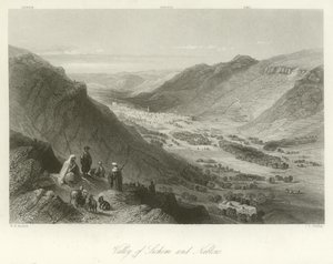 Tal von Sichem und Nablus, Palästina von William Henry Bartlett