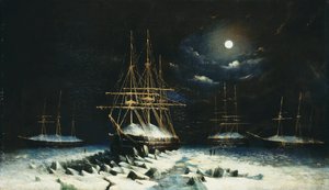 Die britische Marine-Franklin-Suchexpedition: H.M.S Resolute, Assistance, Intrepid und Pioneer überwintern in der Arktis