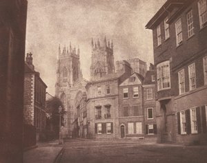 Eine Szene in York: York Minster von Lop Lane von William Henry Fox Talbot